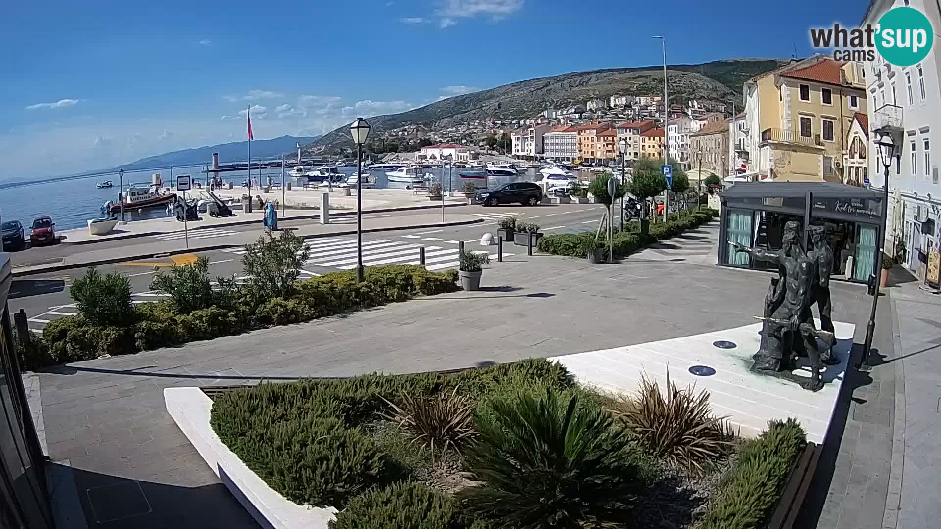 Live webcam Senj riva – seafront – Croatia