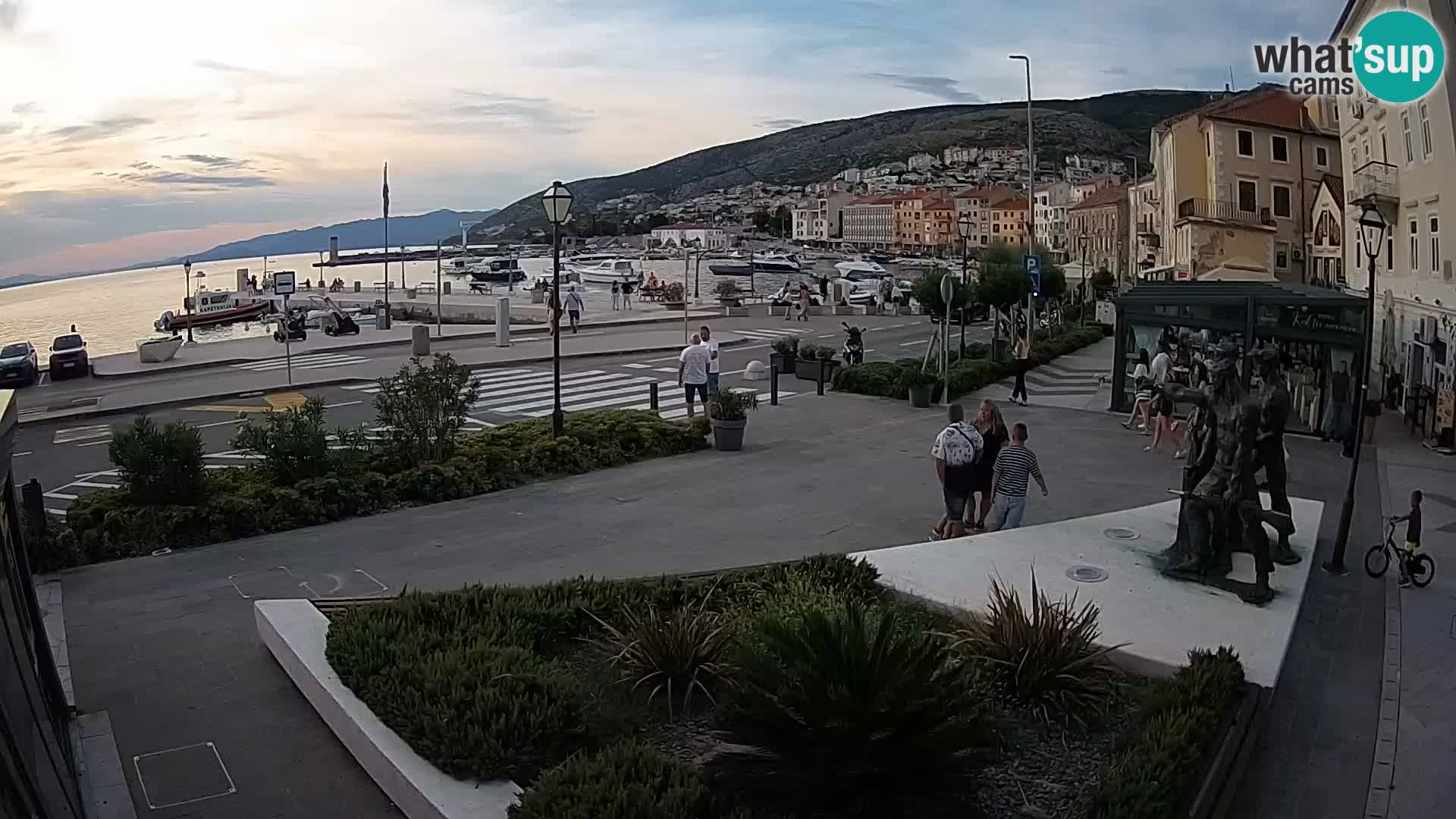 Live webcam Senj riva – seafront – Croatia