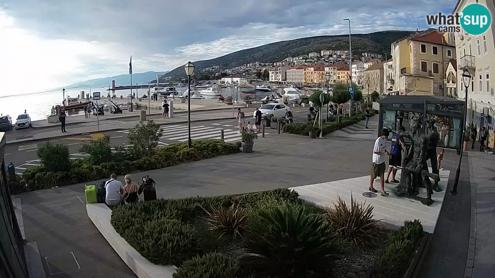 Live webcam Senj riva – seafront – Croatia