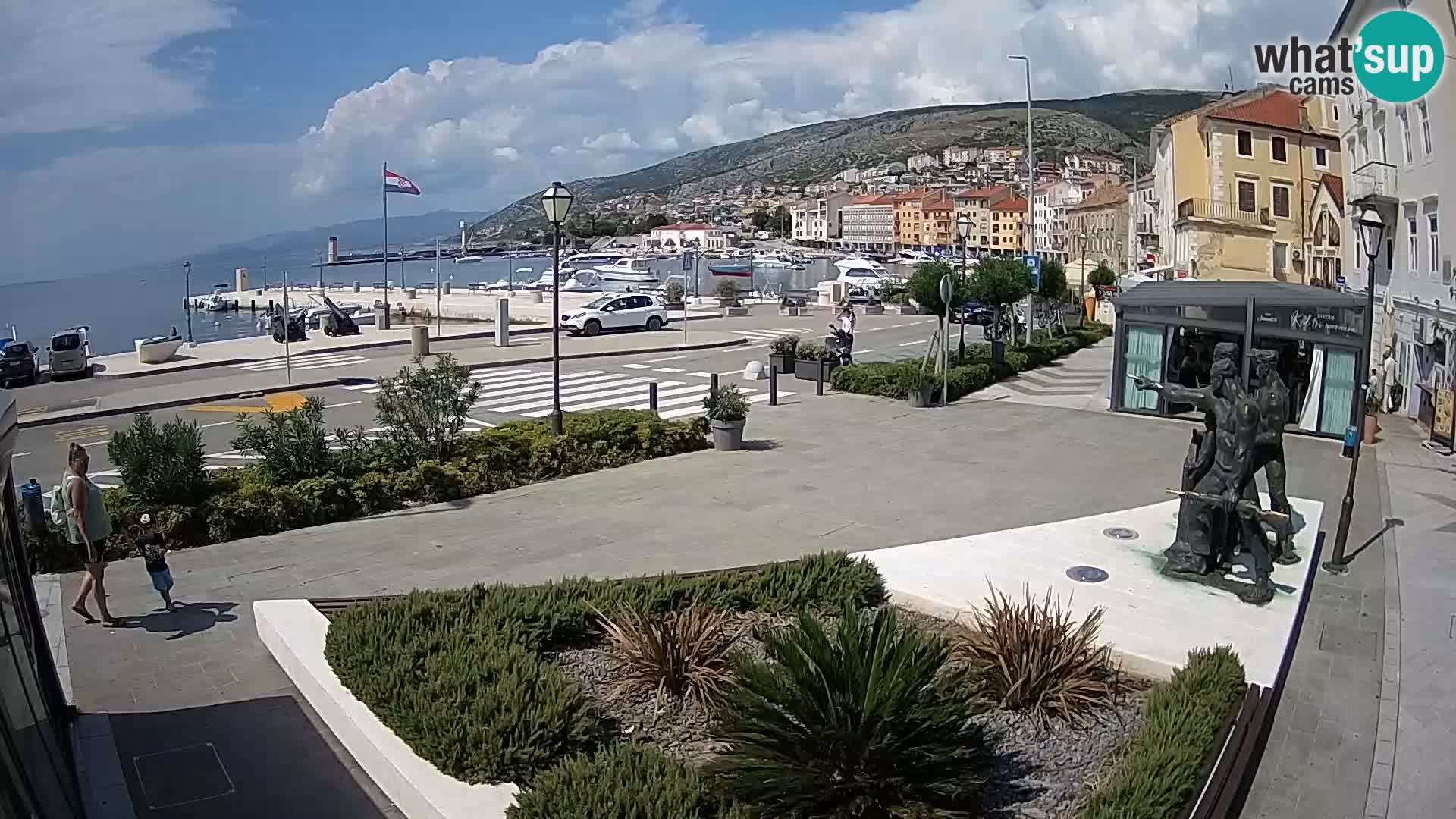 Live-Webcam Senj Riva – direkt am Meer – Kroatien