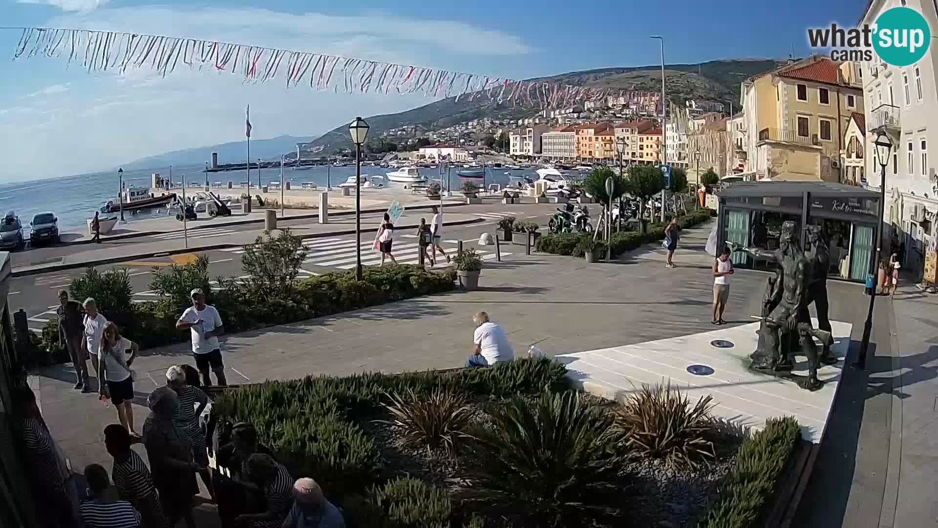 Live webcam Senj riva – fronte mare