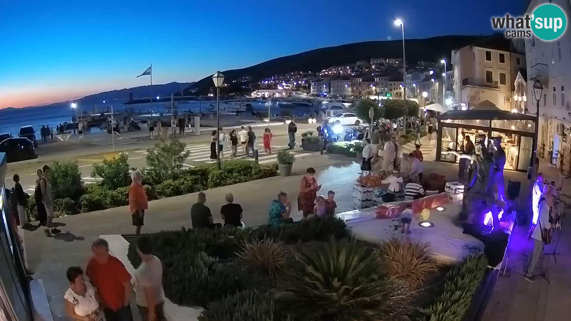 Live webcam Senj riva – seafront – Croatia