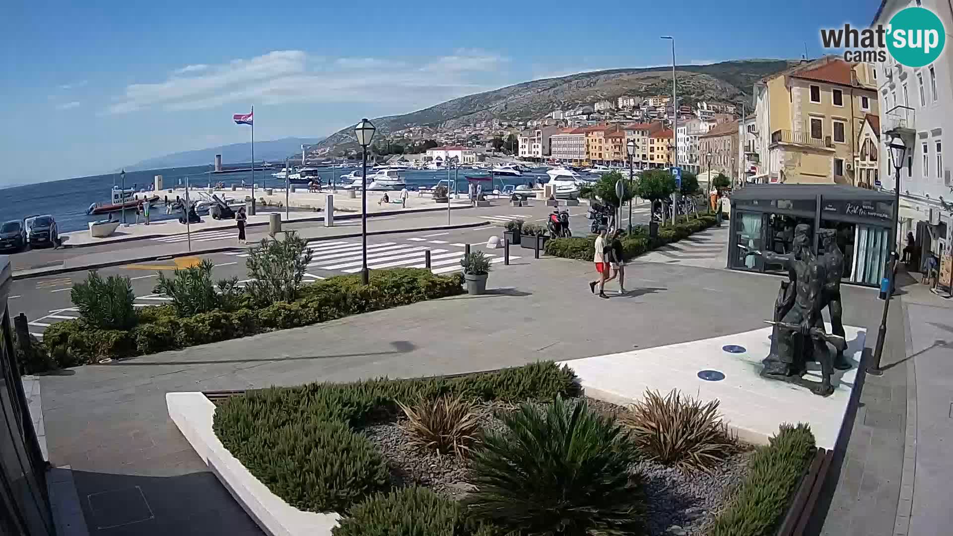 Live webcam Senj riva – fronte mare