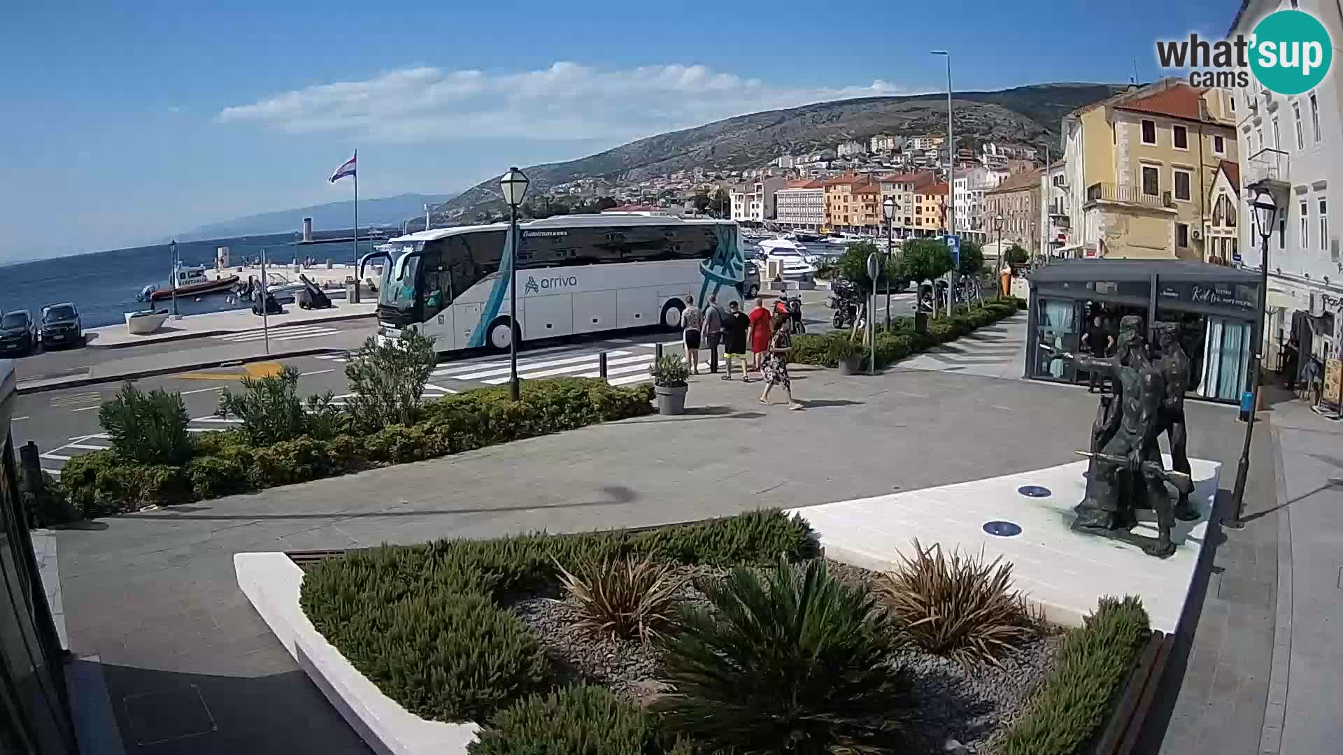 Live webcam Senj riva – seafront – Croatia