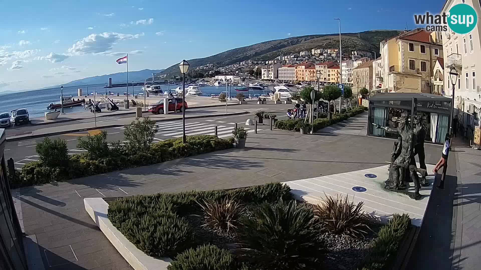 Live-Webcam Senj Riva – direkt am Meer – Kroatien