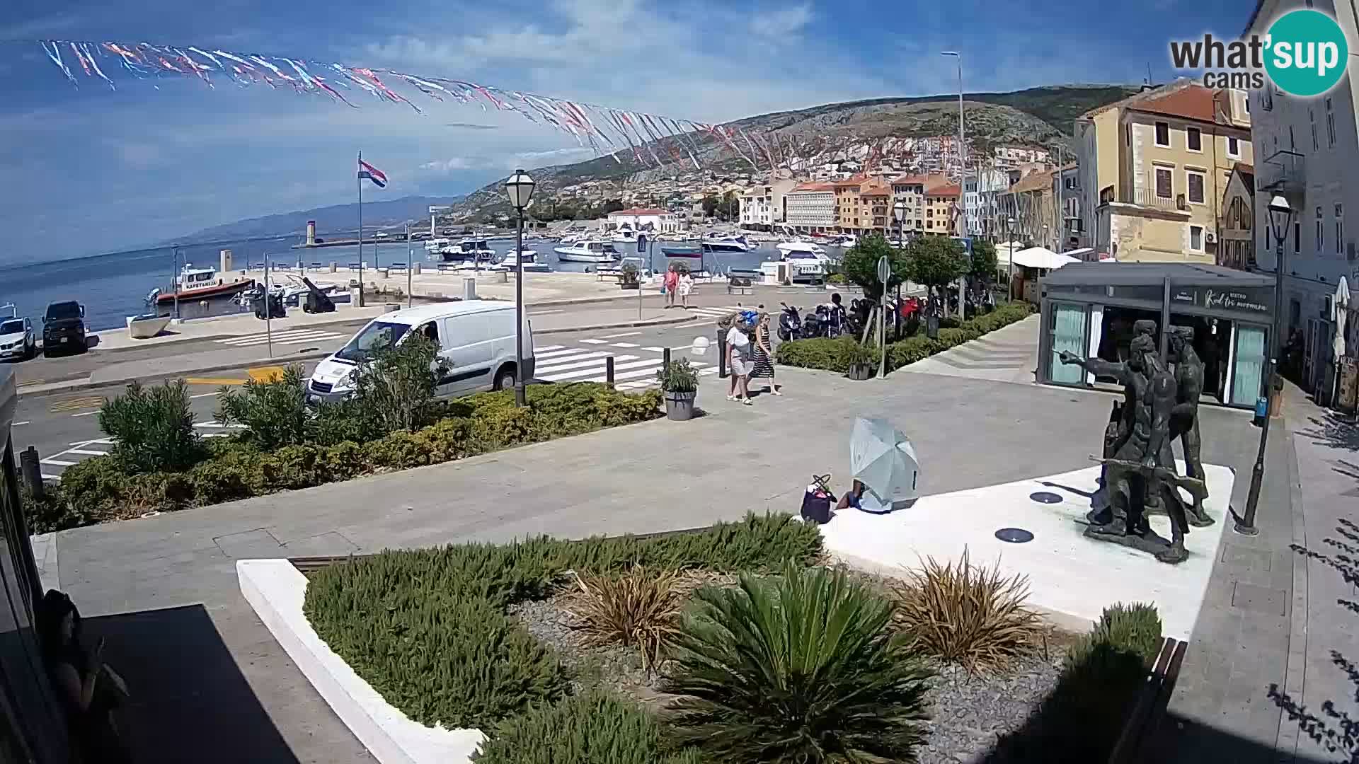 Live webcam Senj riva – seafront – Croatia