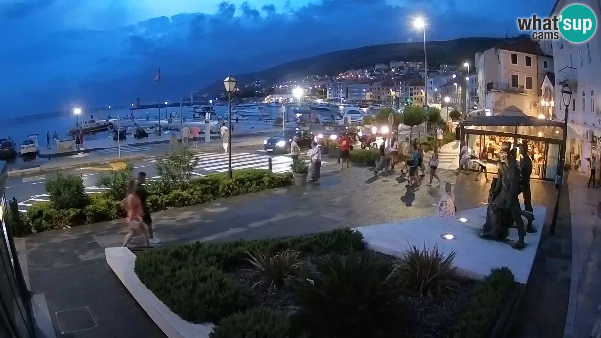 Live-Webcam Senj Riva – direkt am Meer – Kroatien