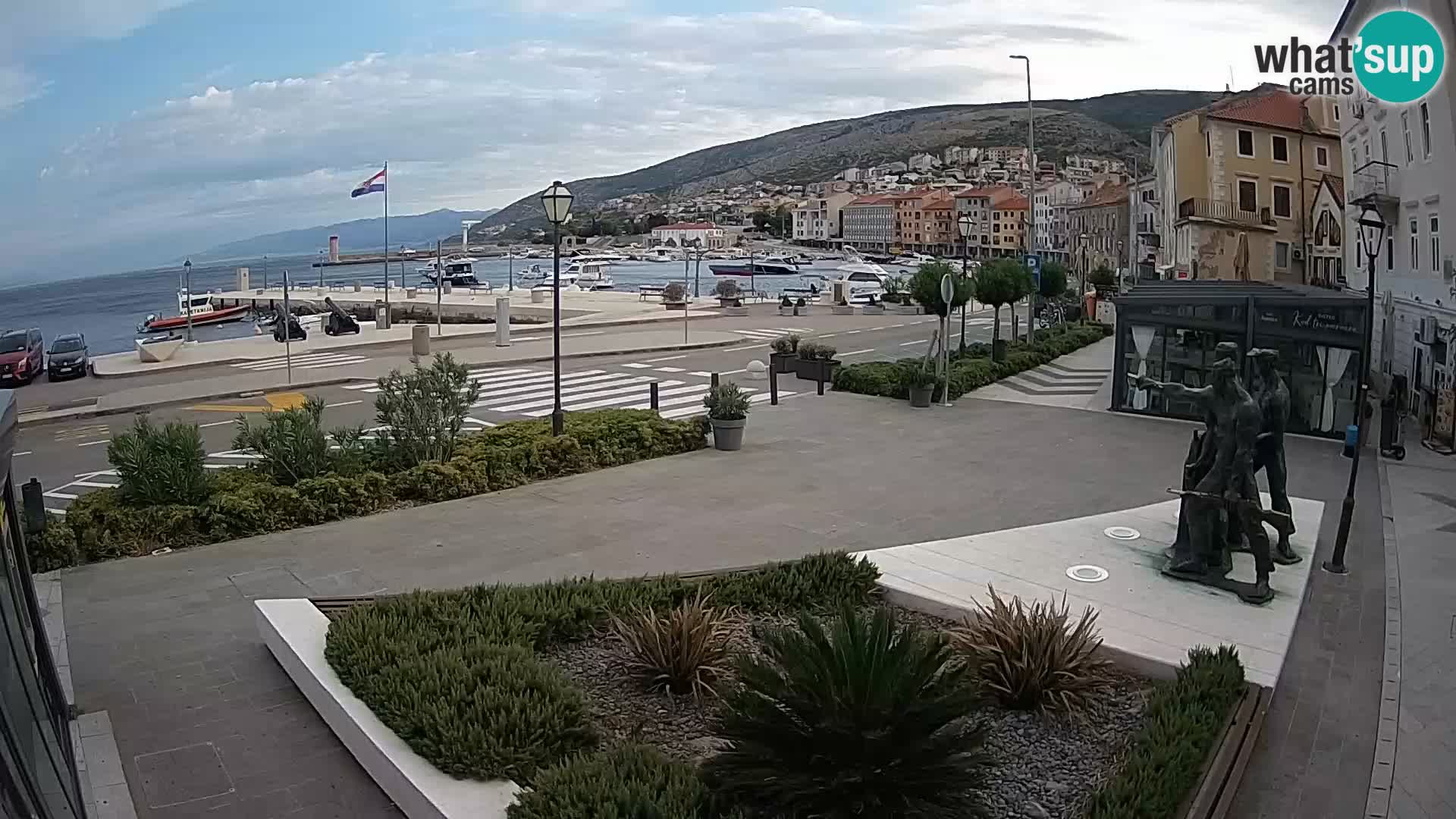 Live-Webcam Senj Riva – direkt am Meer – Kroatien