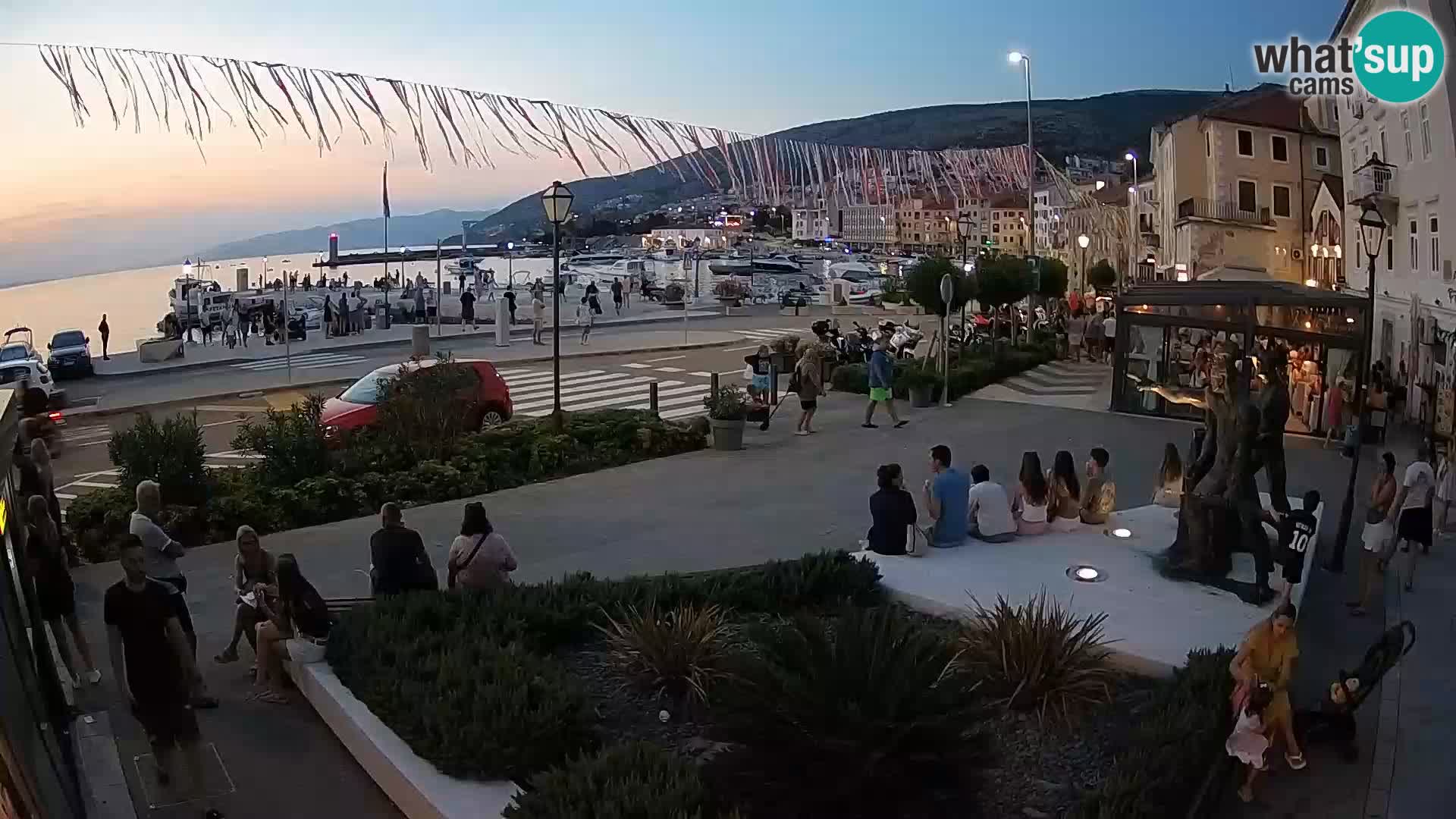 Live webcam Senj riva – seafront – Croatia