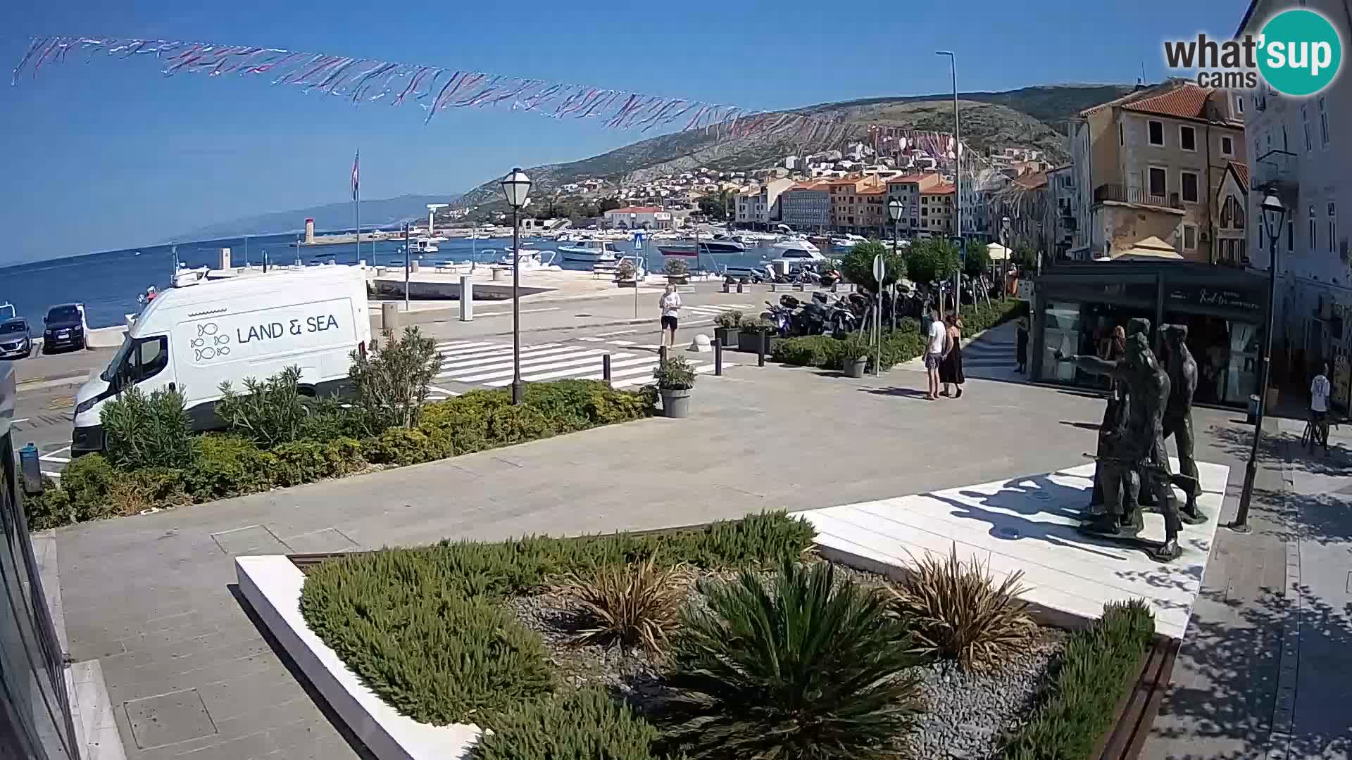 Live-Webcam Senj Riva – direkt am Meer – Kroatien