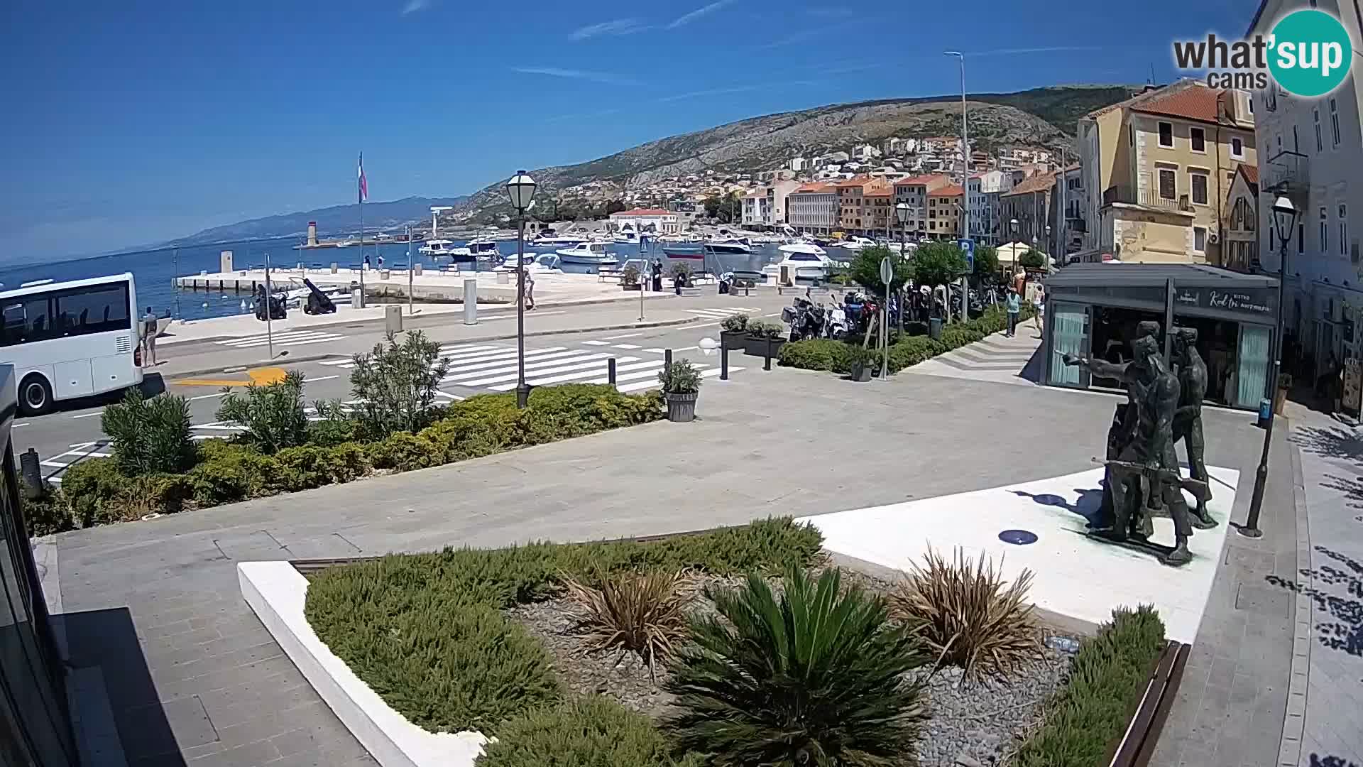 Live webcam Senj riva – seafront – Croatia