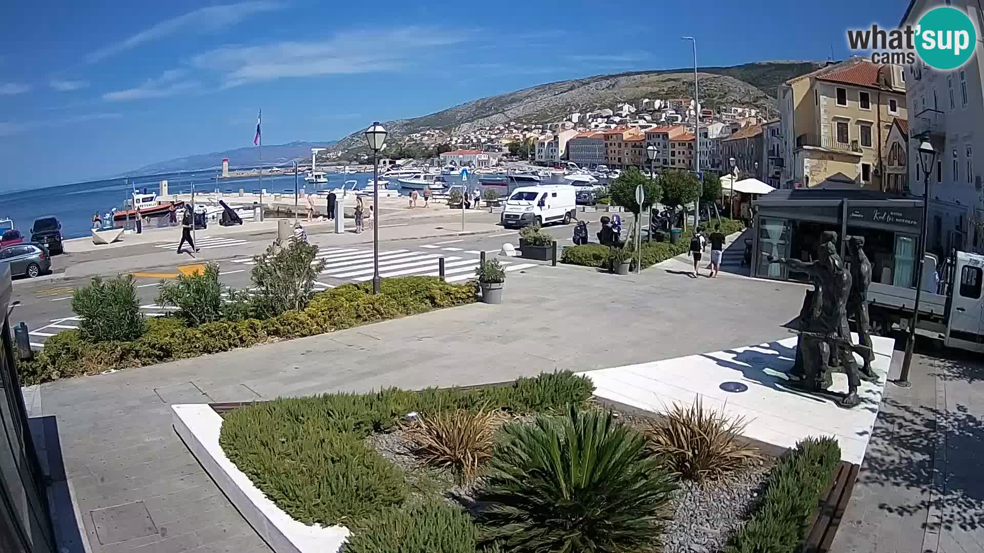 Live webcam Senj riva – seafront – Croatia