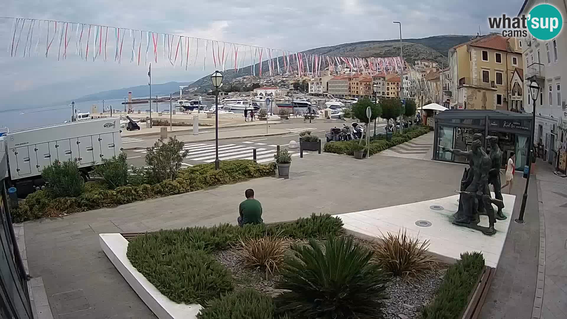 Live webcam Senj riva – seafront – Croatia