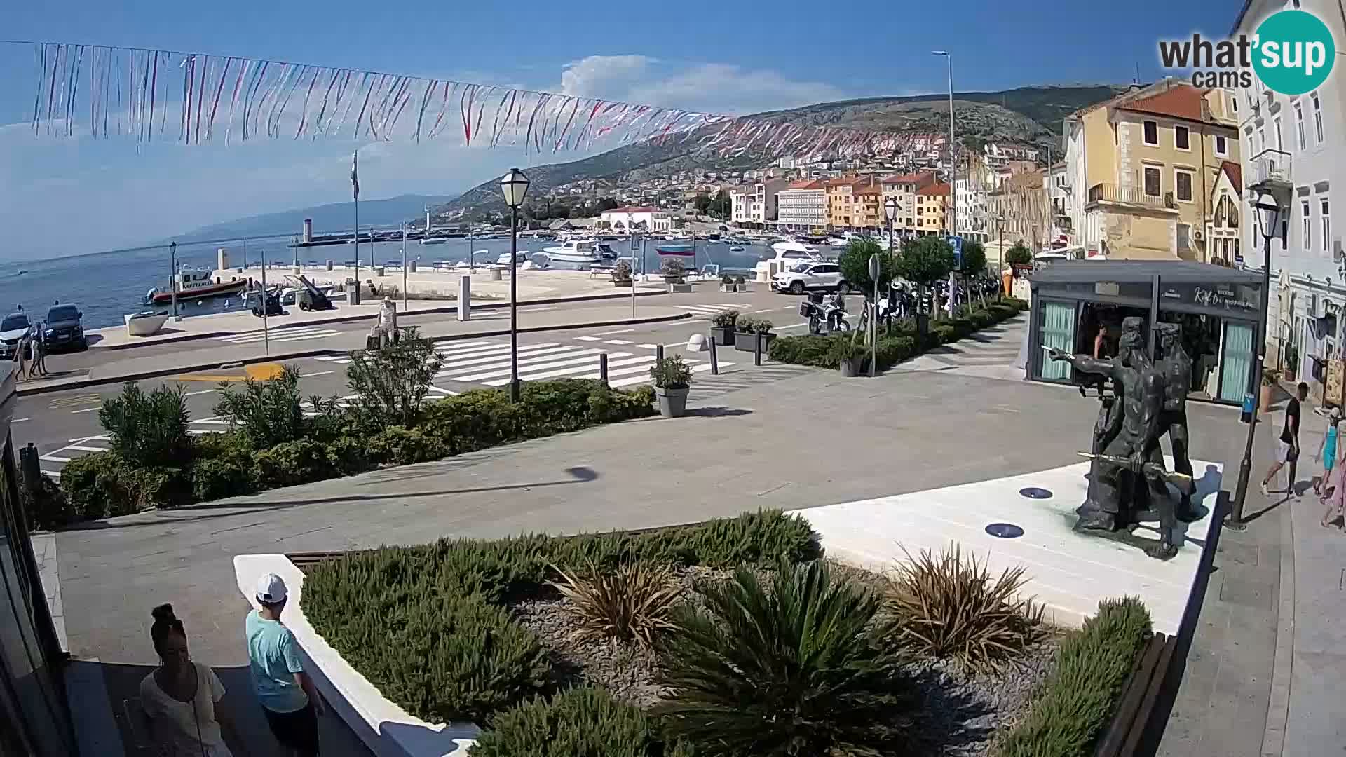 Live-Webcam Senj Riva – direkt am Meer – Kroatien