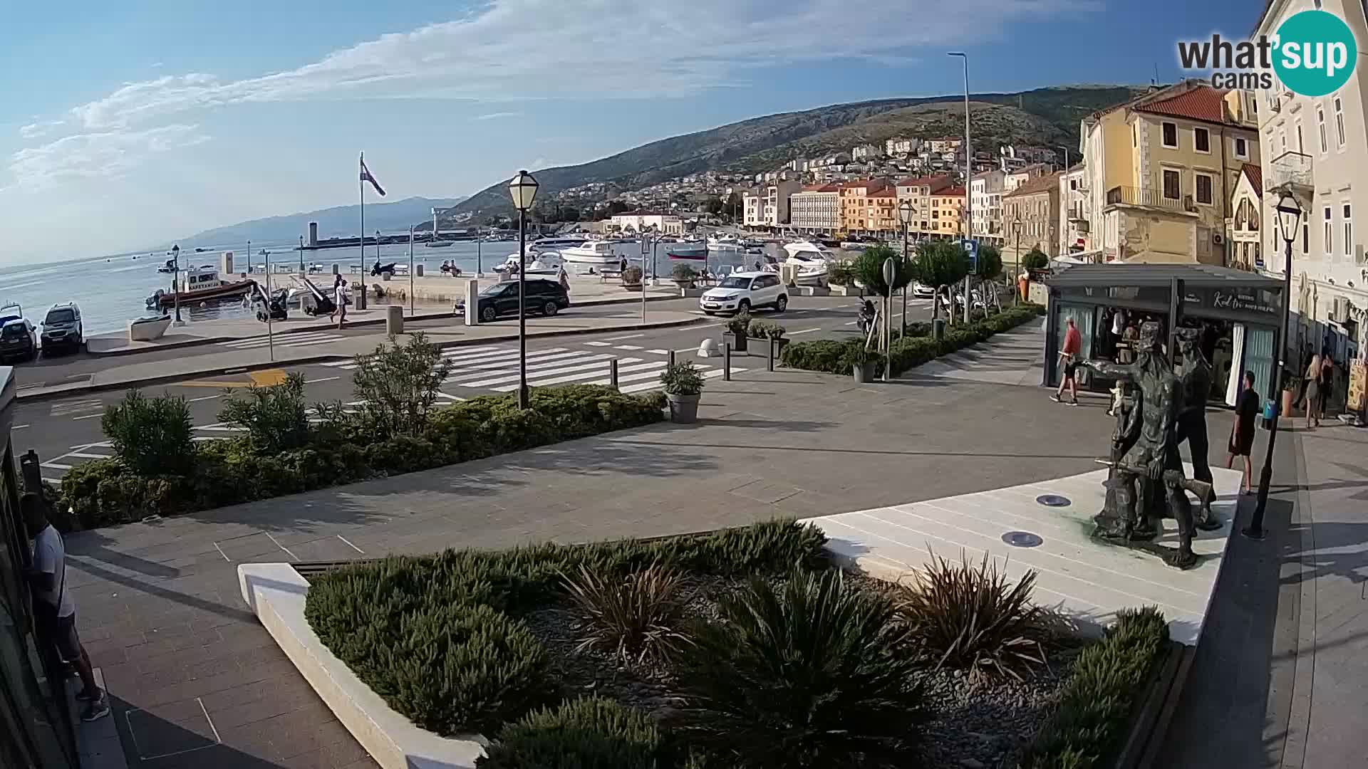 Live-Webcam Senj Riva – direkt am Meer – Kroatien
