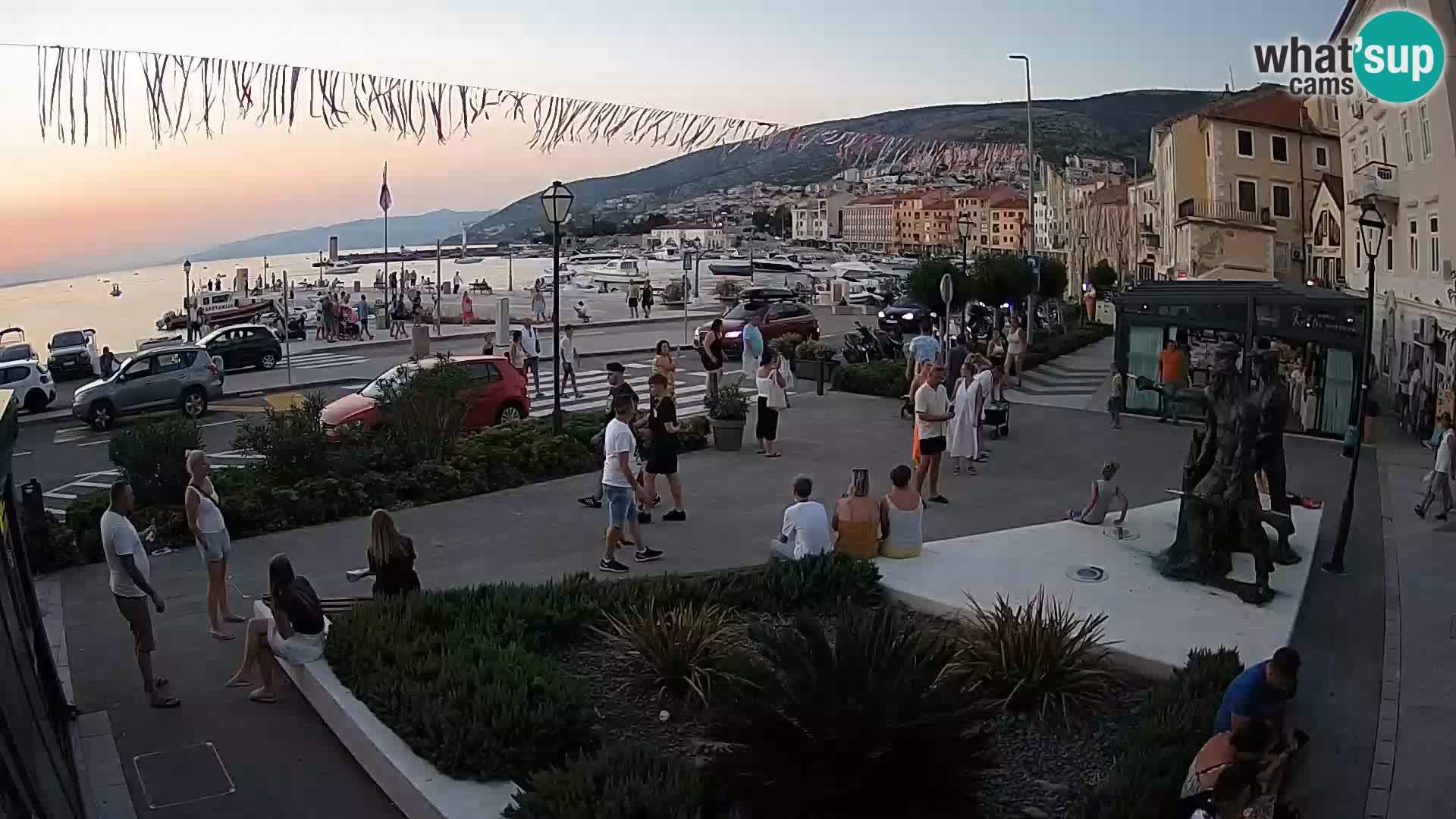 Live-Webcam Senj Riva – direkt am Meer – Kroatien