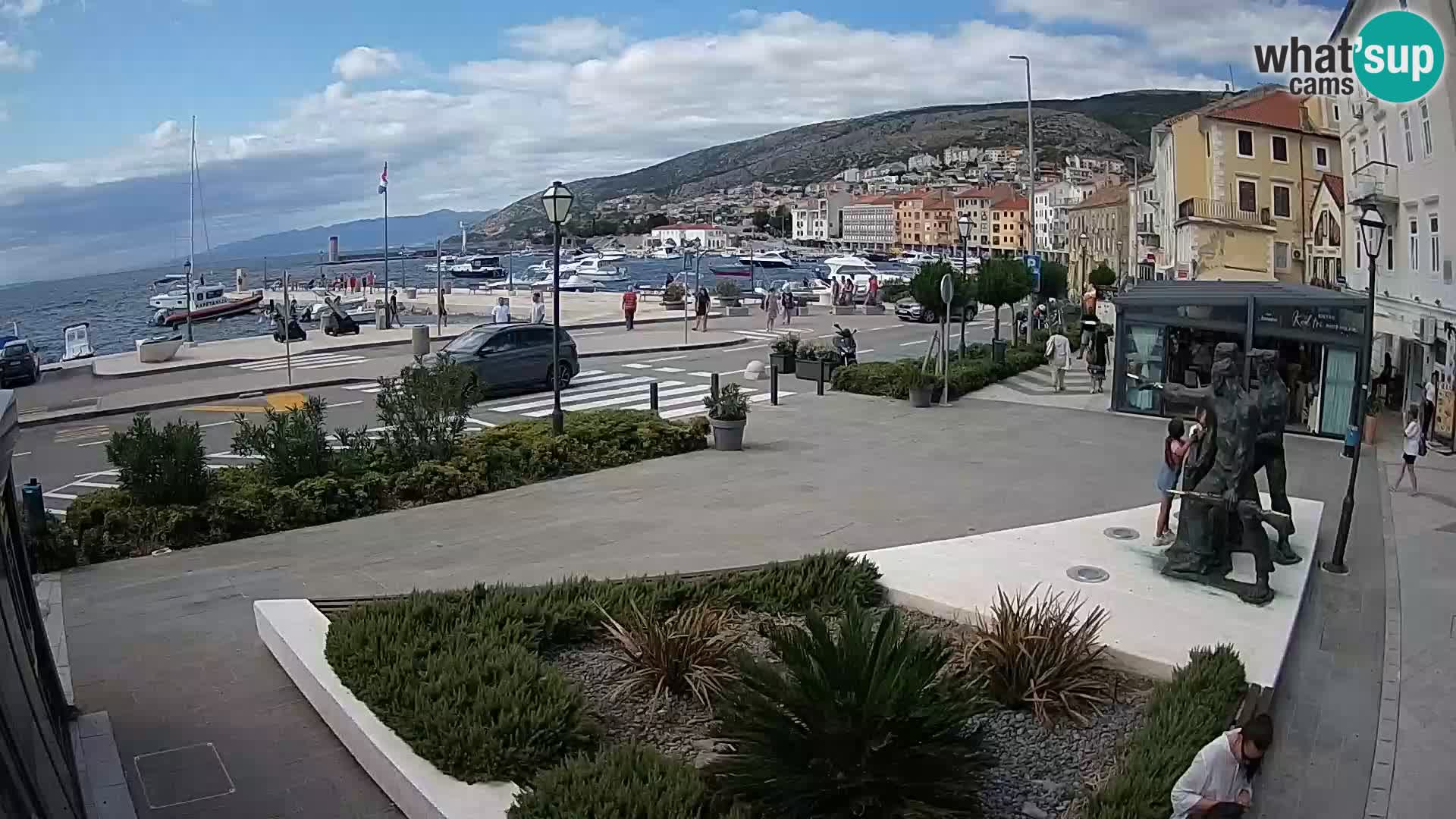 Live-Webcam Senj Riva – direkt am Meer – Kroatien