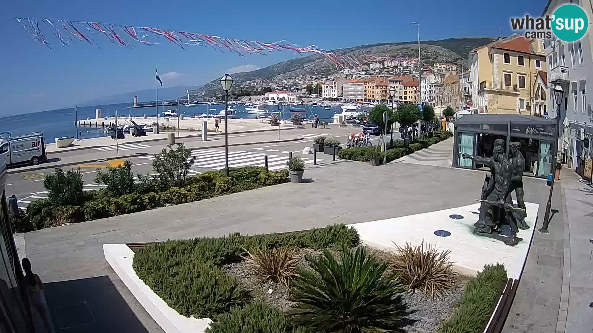 Live-Webcam Senj Riva – direkt am Meer – Kroatien