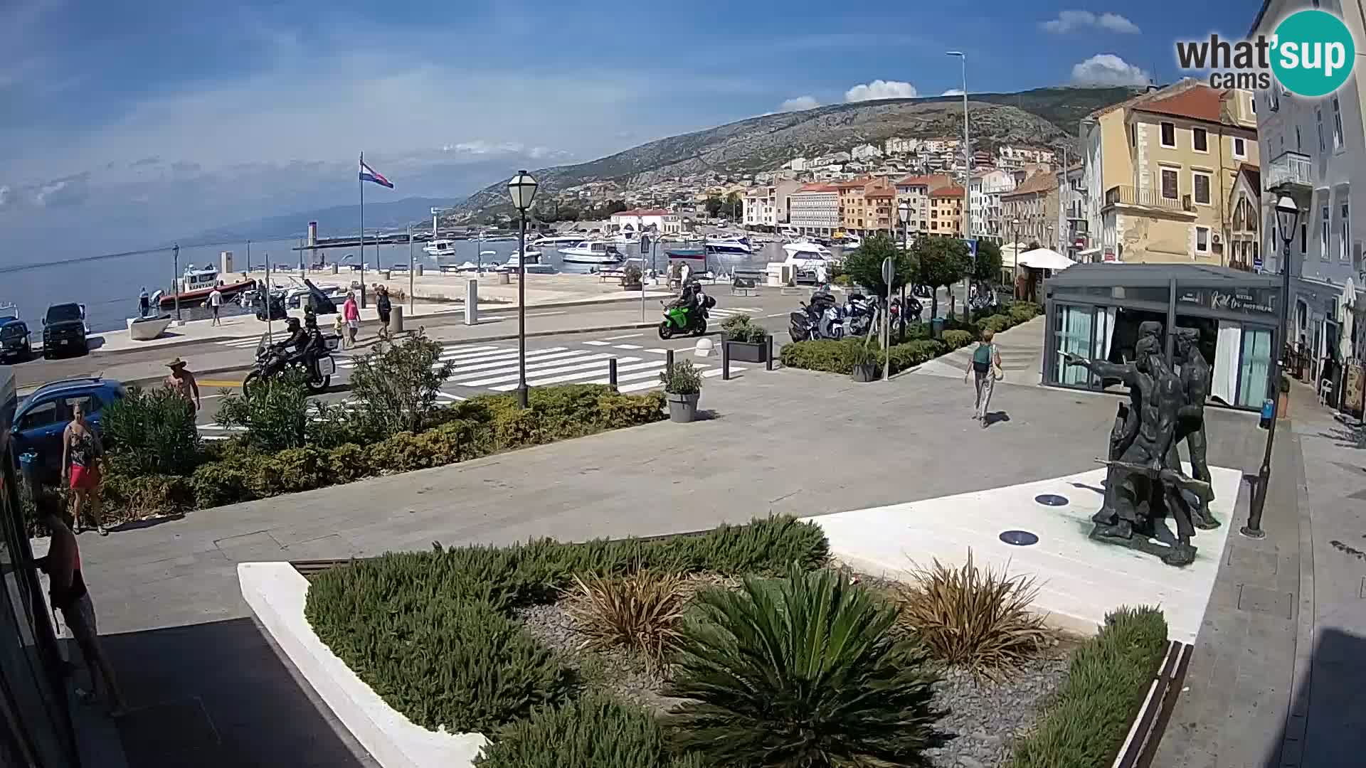Live-Webcam Senj Riva – direkt am Meer – Kroatien