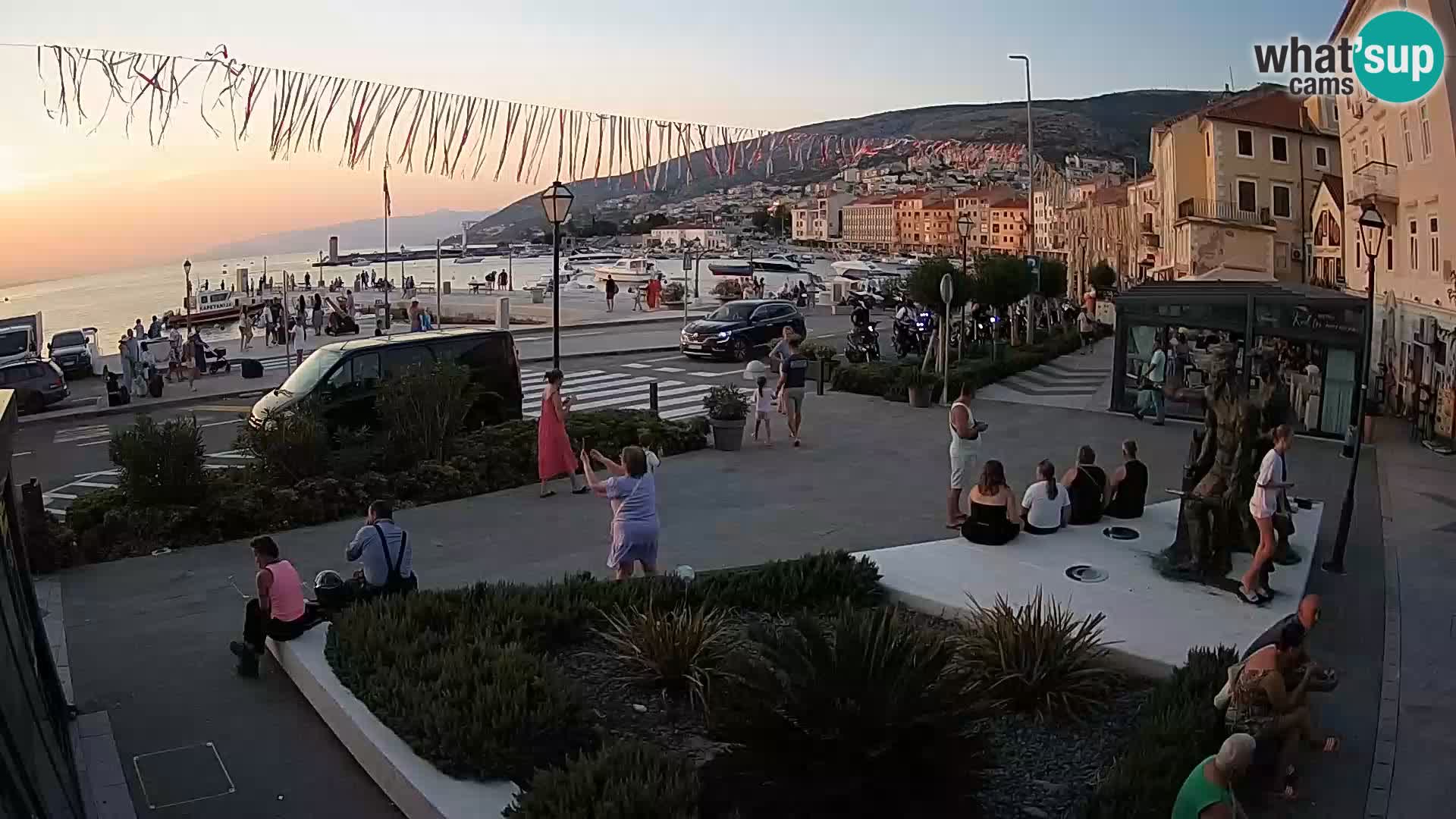 Live-Webcam Senj Riva – direkt am Meer – Kroatien