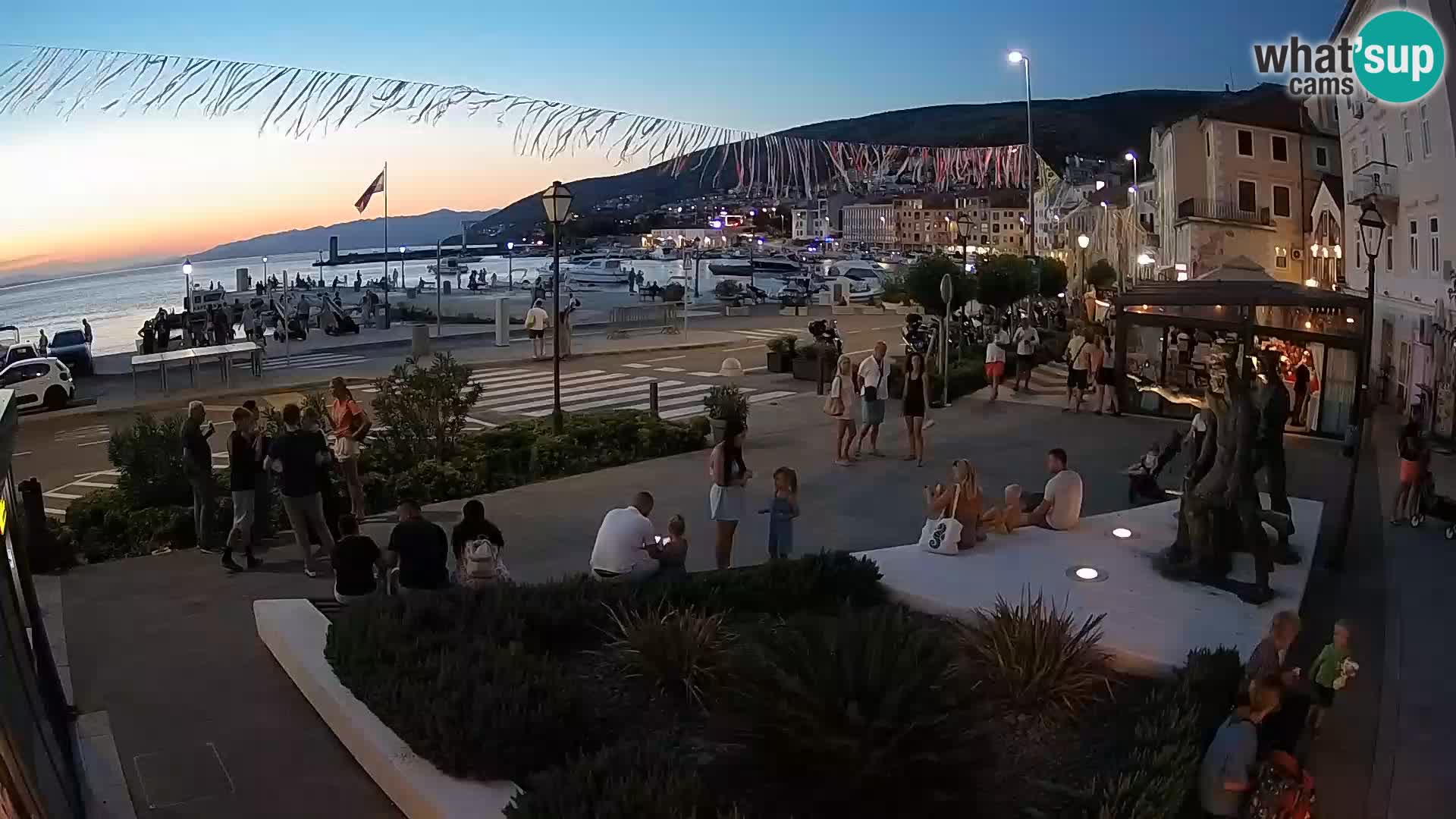 Live webcam Senj riva – seafront – Croatia