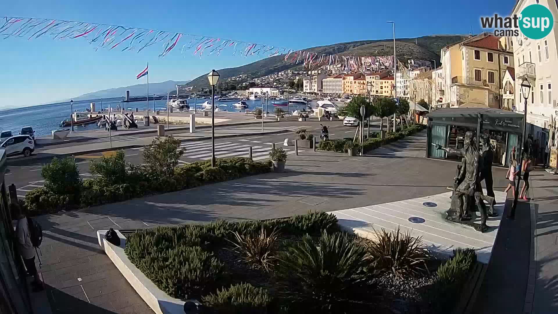 Live-Webcam Senj Riva – direkt am Meer – Kroatien
