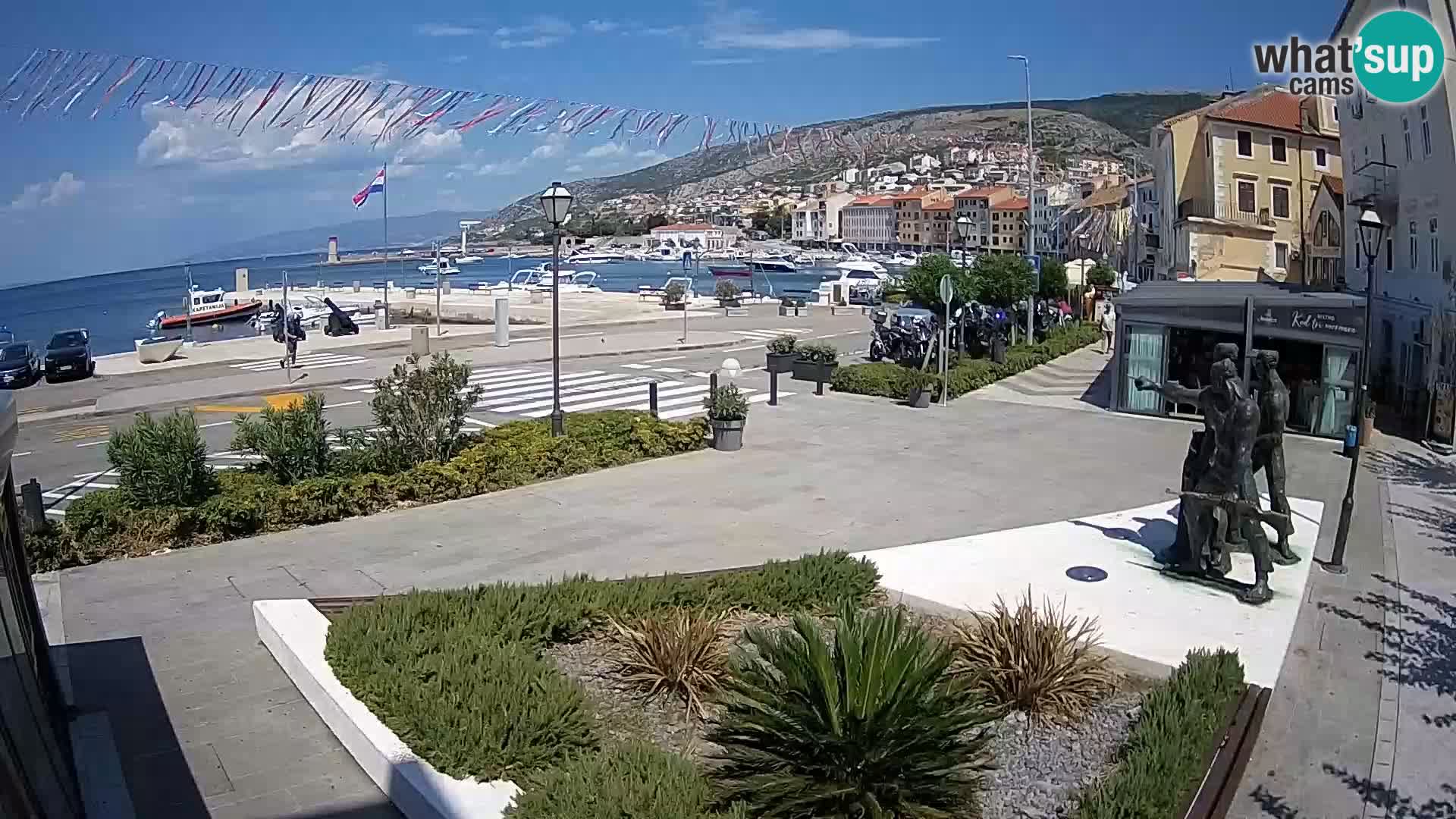 Live-Webcam Senj Riva – direkt am Meer – Kroatien