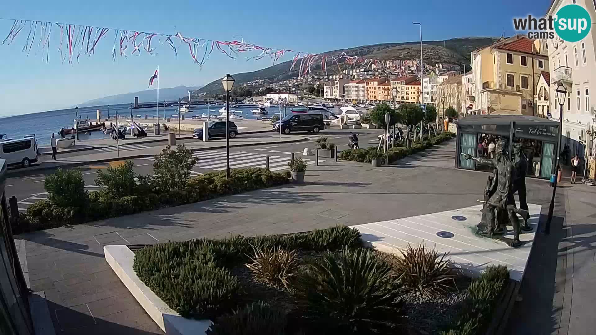 Live-Webcam Senj Riva – direkt am Meer – Kroatien