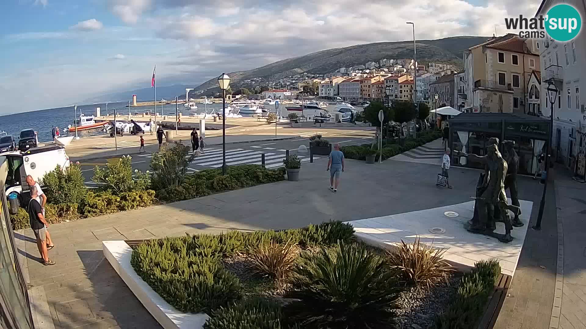 Live-Webcam Senj Riva – direkt am Meer – Kroatien