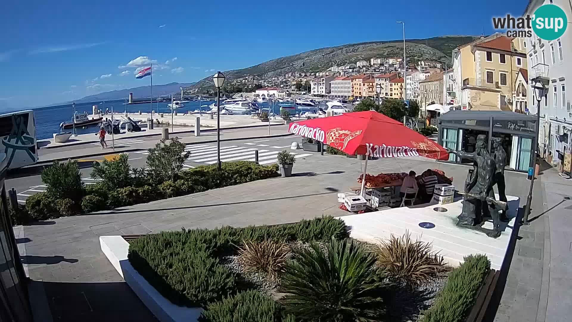 Live webcam Senj riva – seafront – Croatia