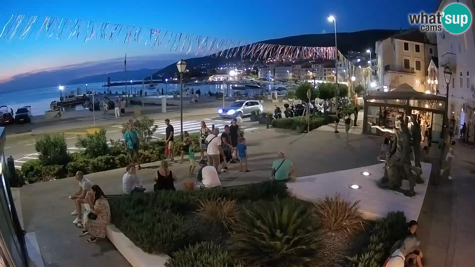 Live-Webcam Senj Riva – direkt am Meer – Kroatien