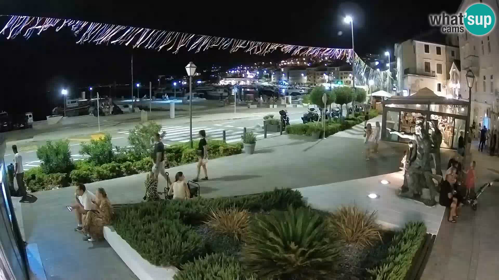 Live-Webcam Senj Riva – direkt am Meer – Kroatien