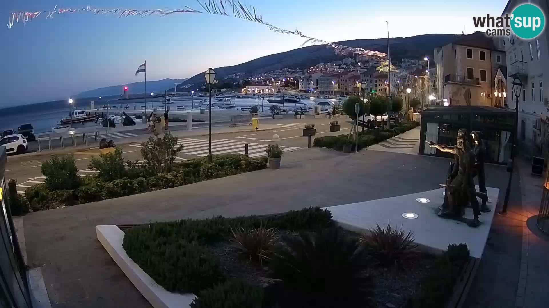 Live-Webcam Senj Riva – direkt am Meer – Kroatien