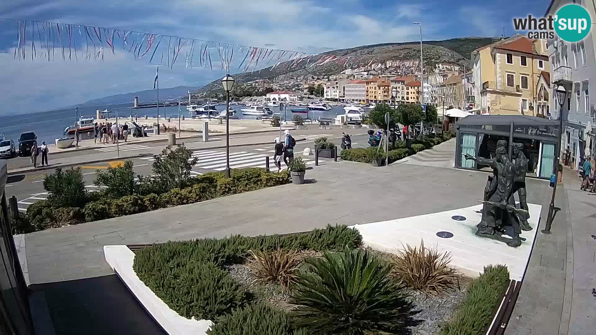 Live webcam Senj riva – fronte mare