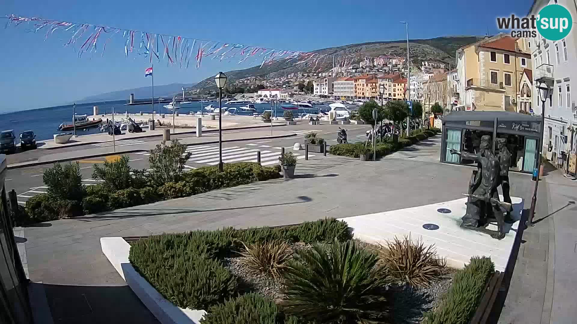 Live-Webcam Senj Riva – direkt am Meer – Kroatien