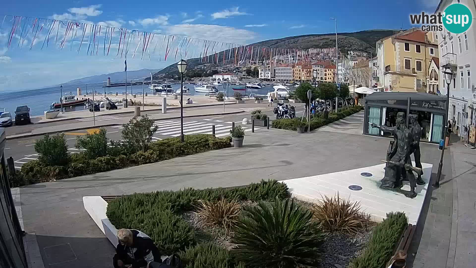 Live-Webcam Senj Riva – direkt am Meer – Kroatien