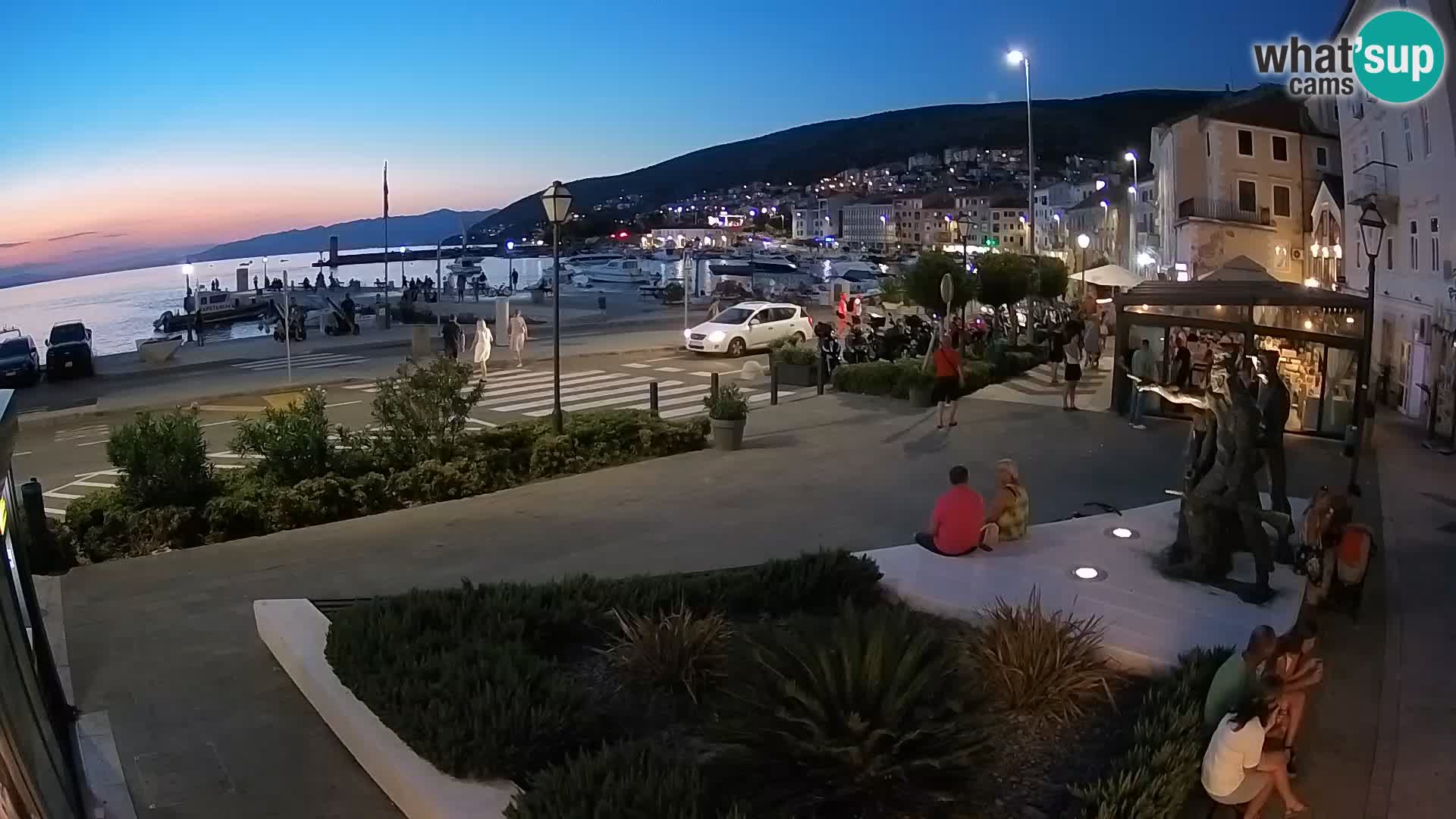 Live-Webcam Senj Riva – direkt am Meer – Kroatien