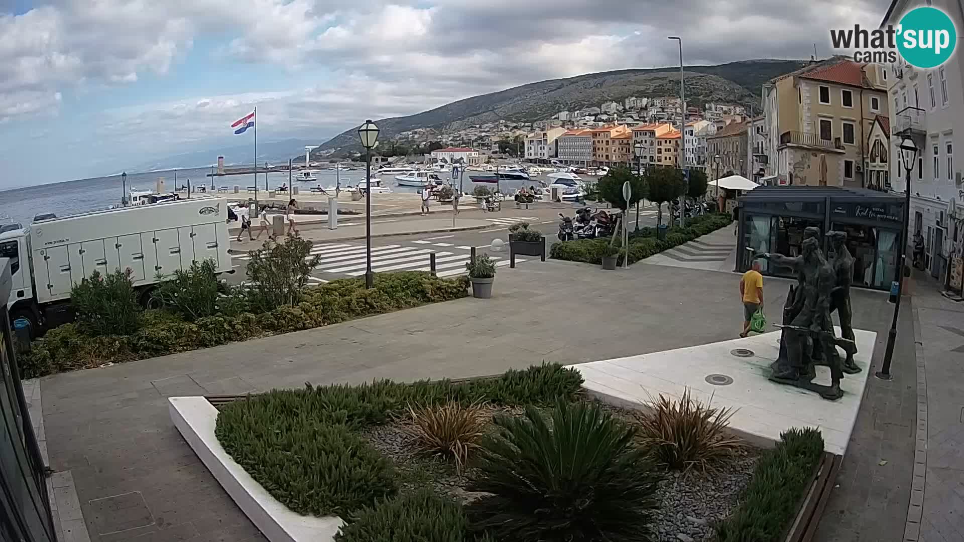 Live-Webcam Senj Riva – direkt am Meer – Kroatien