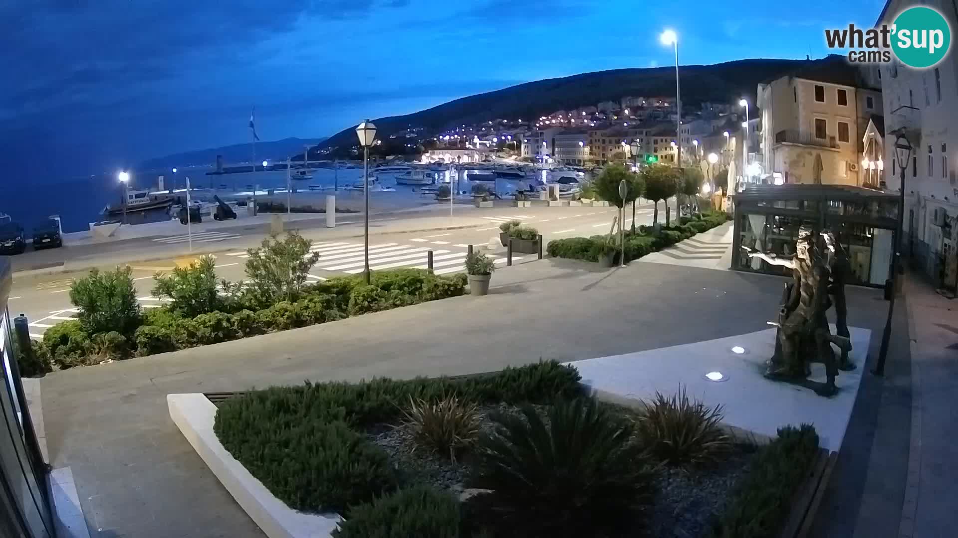 Spletna kamera v živo Senj riva – Hrvaška