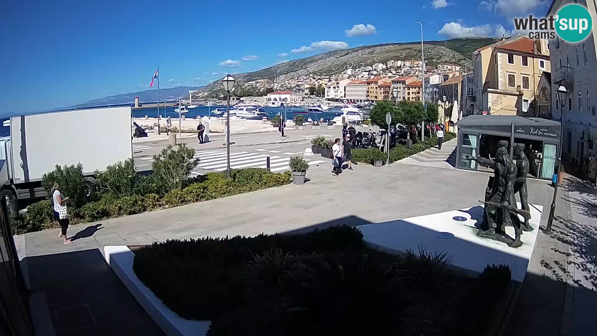 Live-Webcam Senj Riva – direkt am Meer – Kroatien