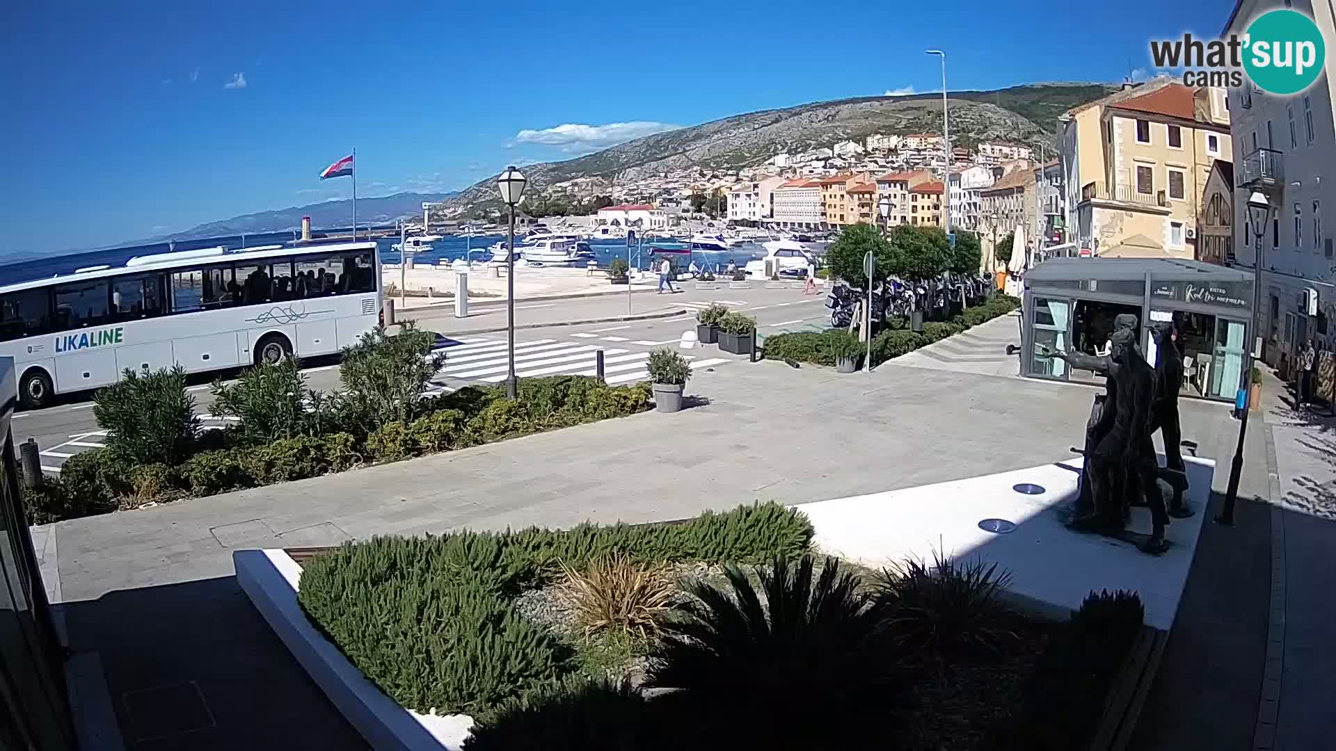 Live webcam Senj riva – fronte mare