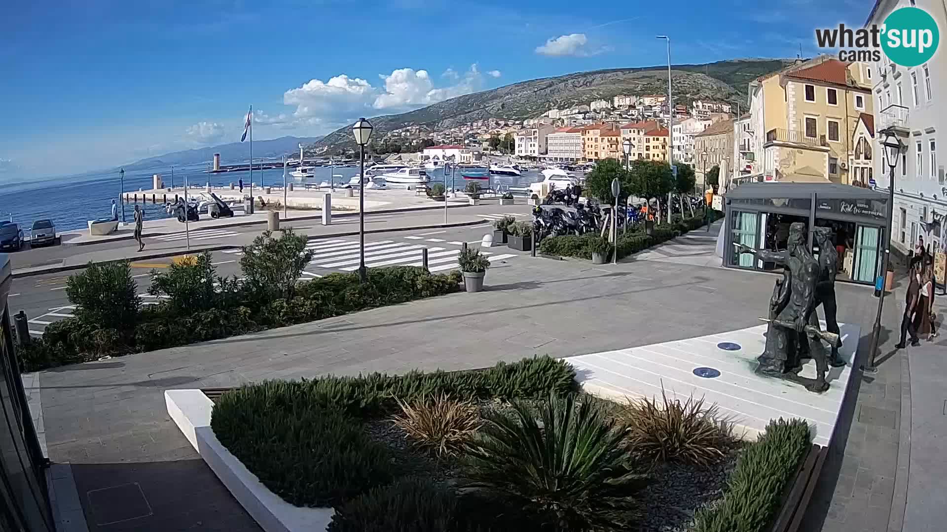 Live webcam Senj riva – fronte mare