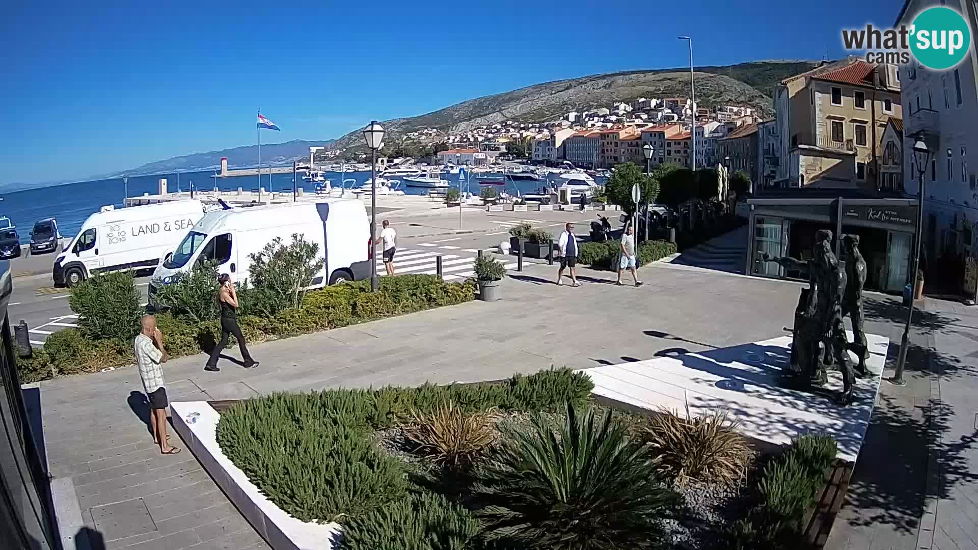 Live-Webcam Senj Riva – direkt am Meer – Kroatien