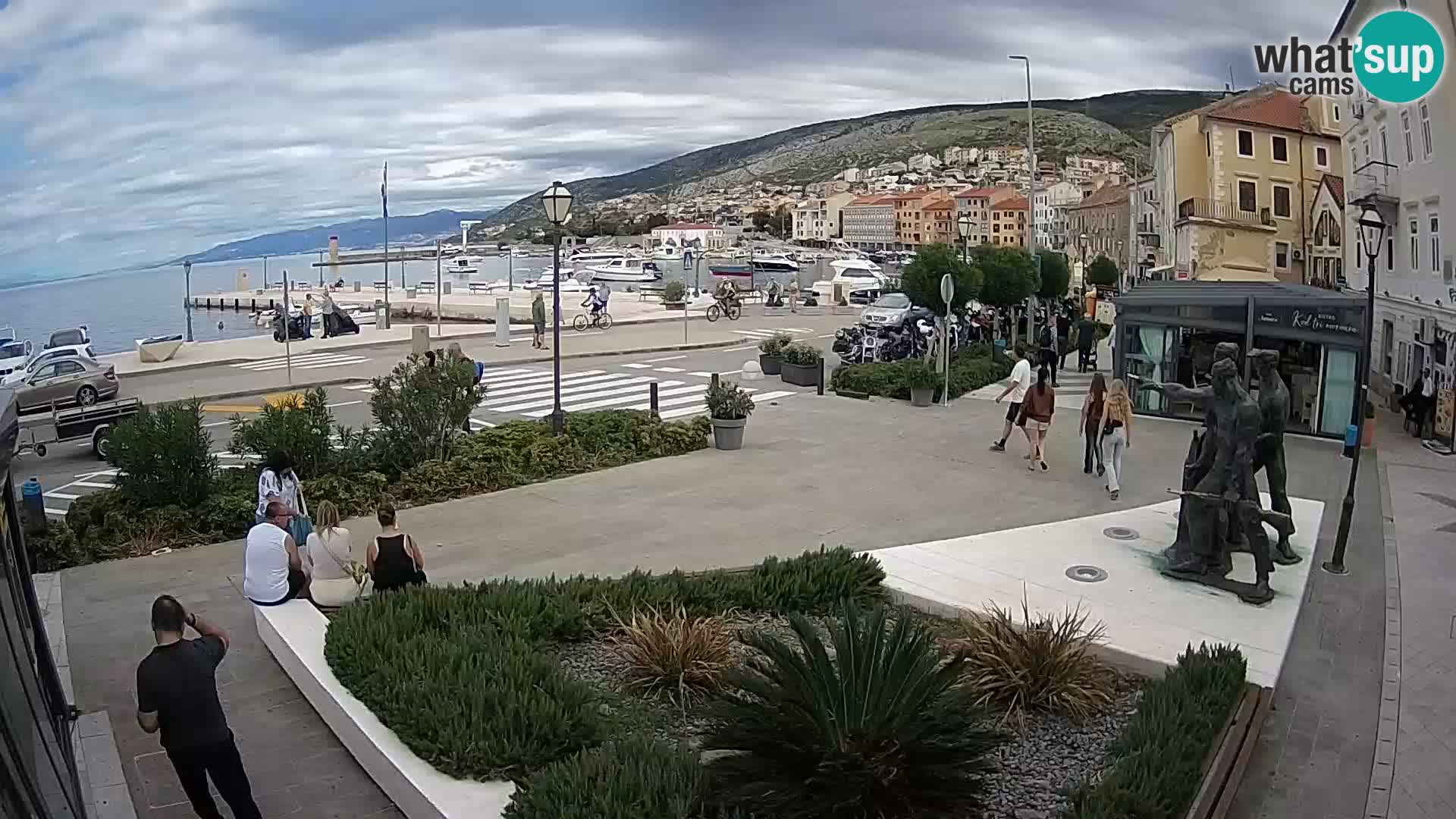 Live webcam Senj riva – fronte mare