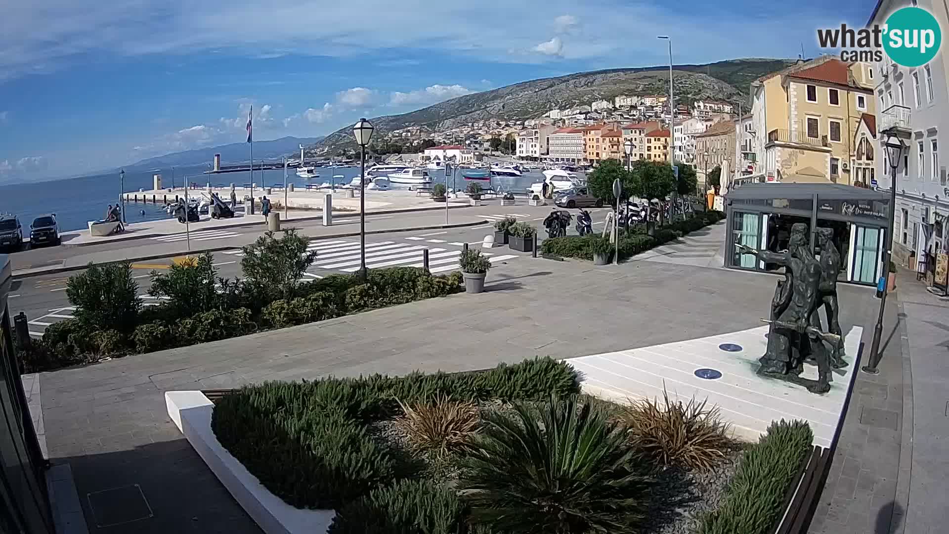 Live-Webcam Senj Riva – direkt am Meer – Kroatien