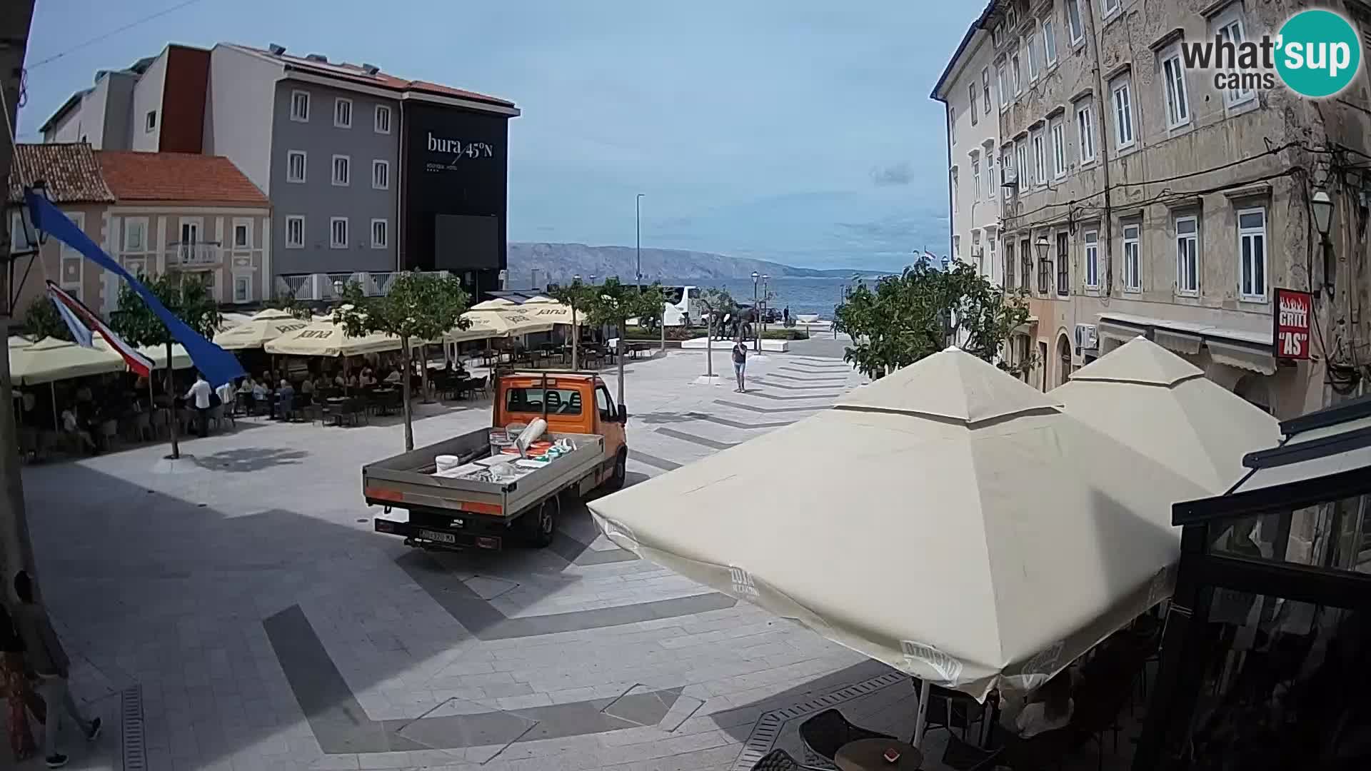 Zentrum der Stadt Senj – Pavlin platz – Live Cam Dalmatia