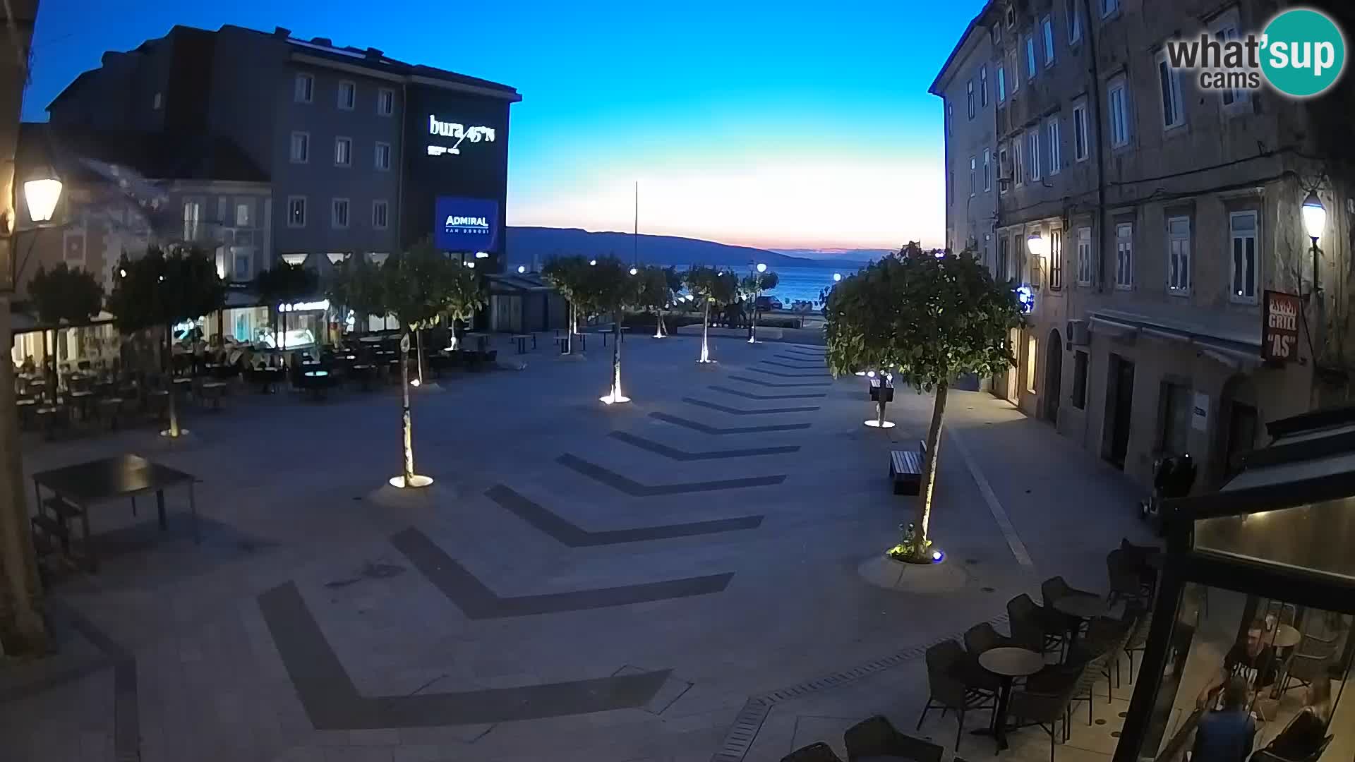 Zentrum der Stadt Senj – Pavlin platz – Live Cam Dalmatia