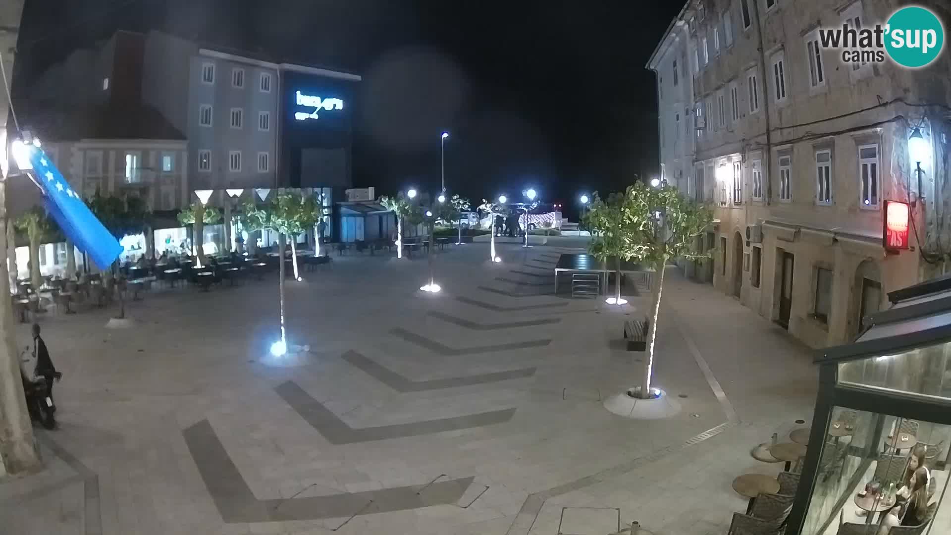 Centro de la ciudad de Senj – plaza Pavlin – Live Cam Dalmacia