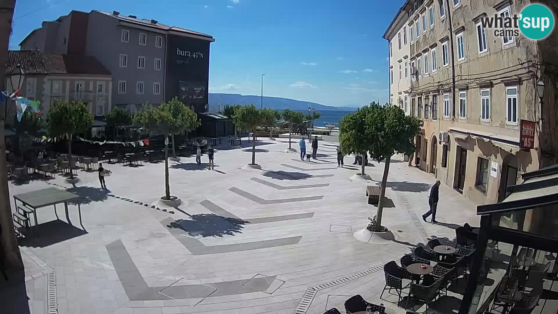 Centro della città di Senj – Piazza Pavlin – Live Cam Dalmazia