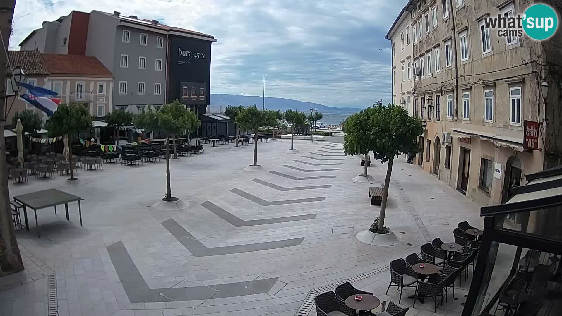 Centro della città di Senj – Piazza Pavlin – Live Cam Dalmazia